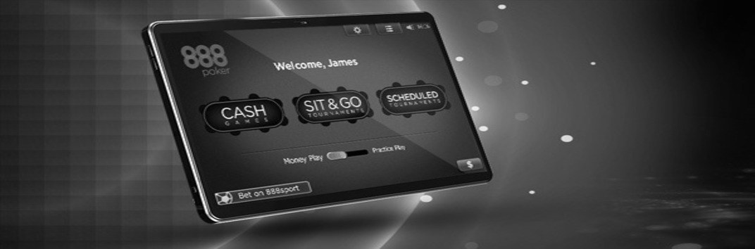 Мобильный клиент 888poker для игры на деньги и условные фишки. 