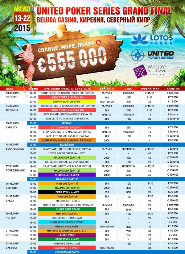 UPS Grand Final 2015 schedule UPS Grand Final