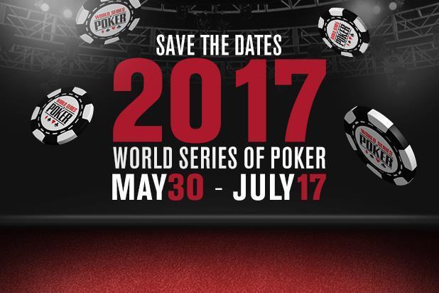 wsop 2017 schedule wsop