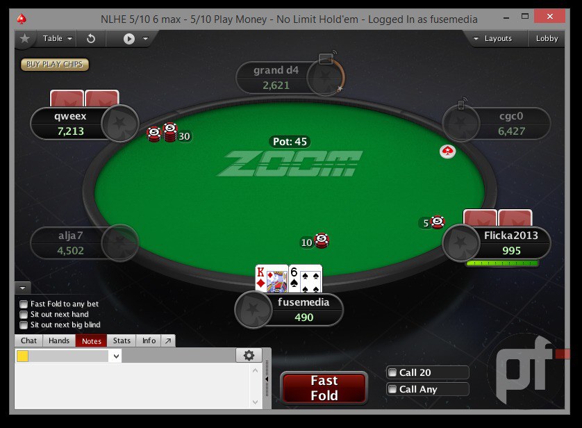 time to act pokerstars time to act