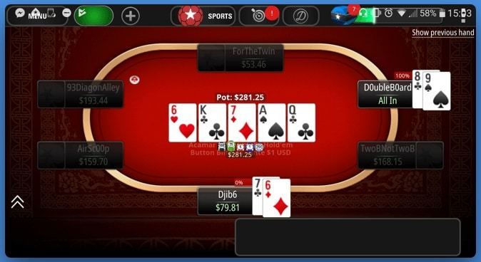 6+ Hold’em покерстарс 6+ Hold’em