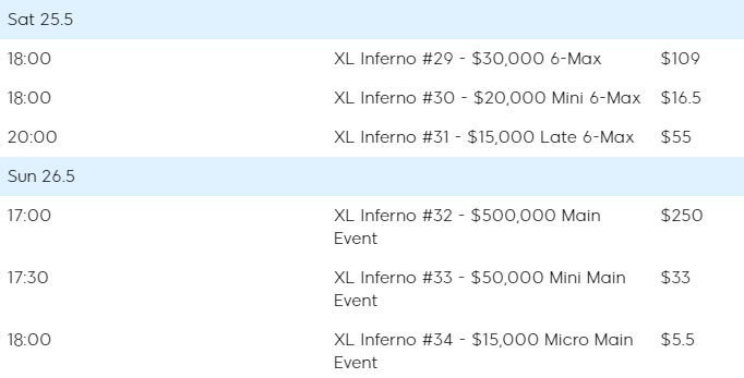главное событие xl inferno