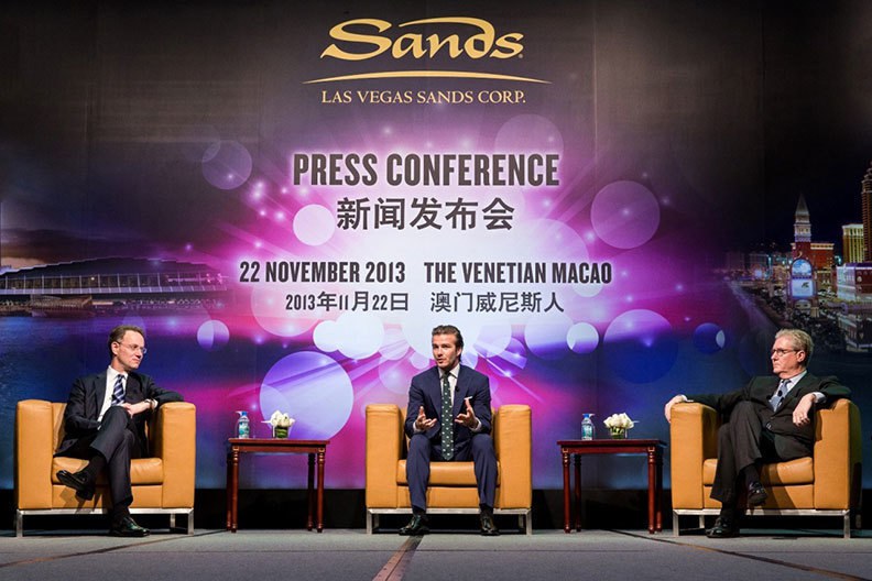 Las Vegas Sands + Дэвид Бекхэм Las Vegas Sands + Дэвид Бекхэм