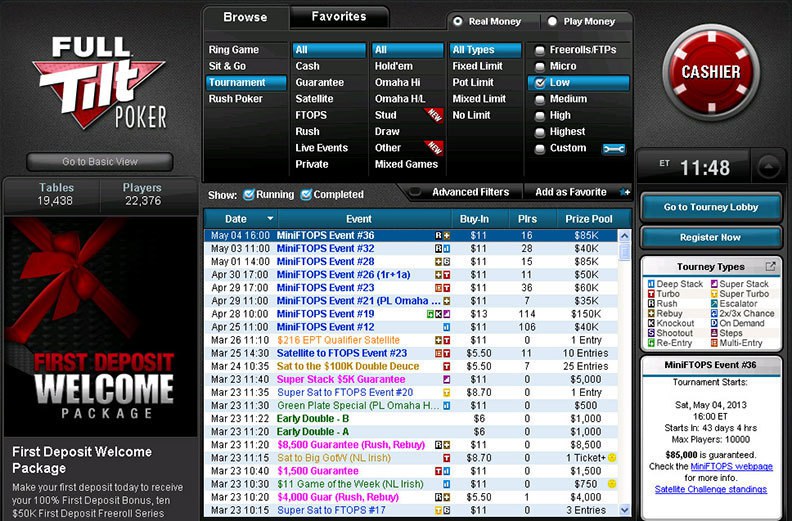 Full Tilt poker buy-in Full Tilt poker buy-in