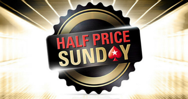 half price sunday Pokerstars half price sunday