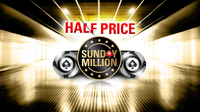 sunday million half price sunday million