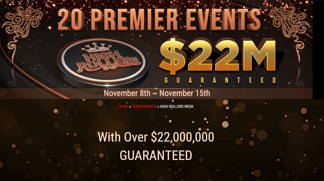 8 ноября стартует новая серия High Rollers Week на GG ПокерОк